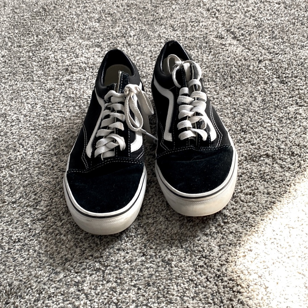 Black classic van shoe